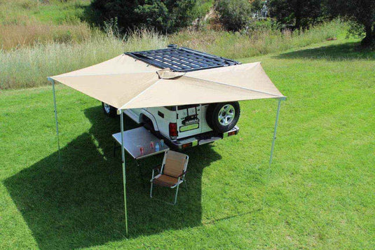Eezi-Awn Bat 270 Awning Freestanding Left Side Mount Beige - Black Friday Sale - Everything Caravans