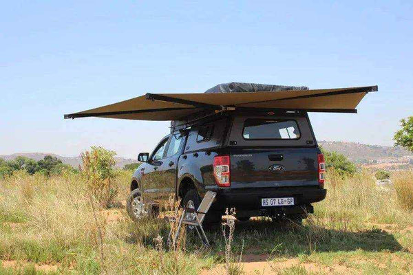Eezi-Awn Bat 270 Awning Freestanding Left Side Mount Beige - Black Friday Sale - Everything Caravans