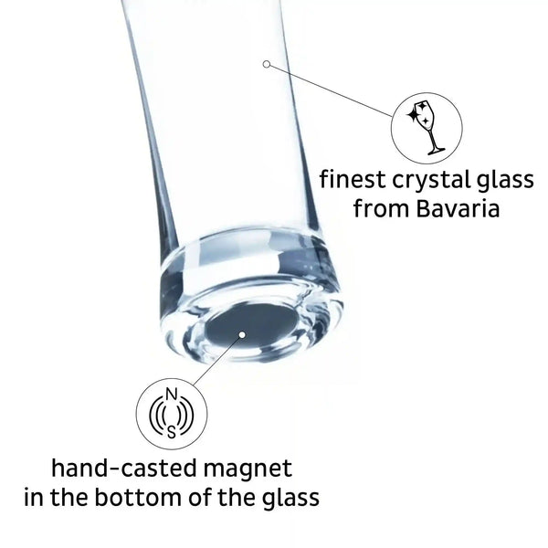 Crystal Magnetic BEER Glass by Silwy - Everything Caravans