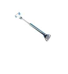 Cupboard Stay 130mm Spring Loaded Dual Pivot Silver - Everything Caravans