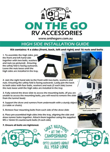 475mm wide High Sides x 1000mm Long - Everything Caravans