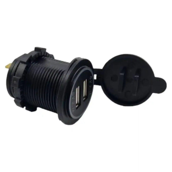 Dual USB 4.2A Charging Panel Mount Socket - Everything Caravans
