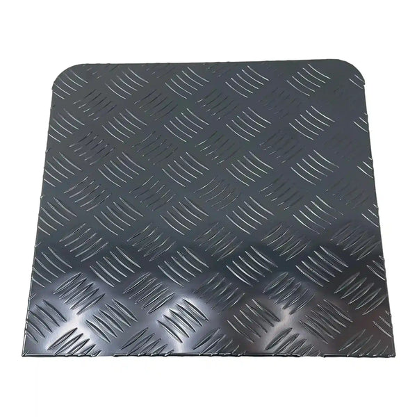 ECP Diesel Heater Tank Cover Black Alloy Checker Plate - Everything Caravans