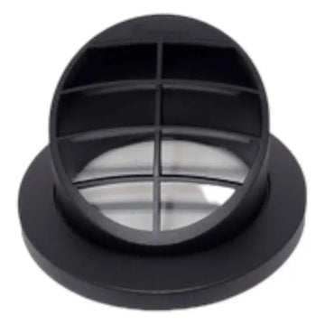 Eberspacher 60mm 65mm Vent Duct Plate 30Degree Black 221000010056 - Everything Caravans