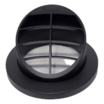 Eberspacher 60mm 65mm Vent Duct Plate 30Degree Black 221000010056 - Everything Caravans