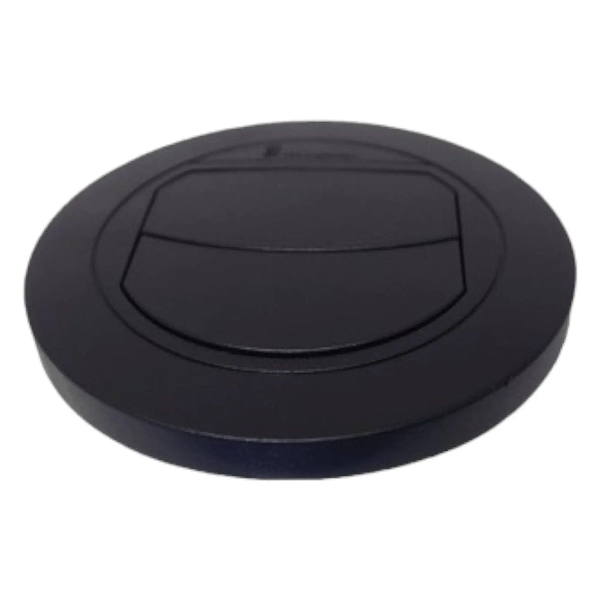 Eberspacher 60mm 65mm Vent Duct Plate Closable Black 221000010072 - Everything Caravans