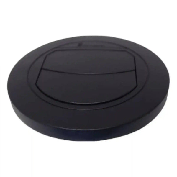 Eberspacher 60mm 65mm Vent Duct Plate Closable Black 221000010072 - Everything Caravans