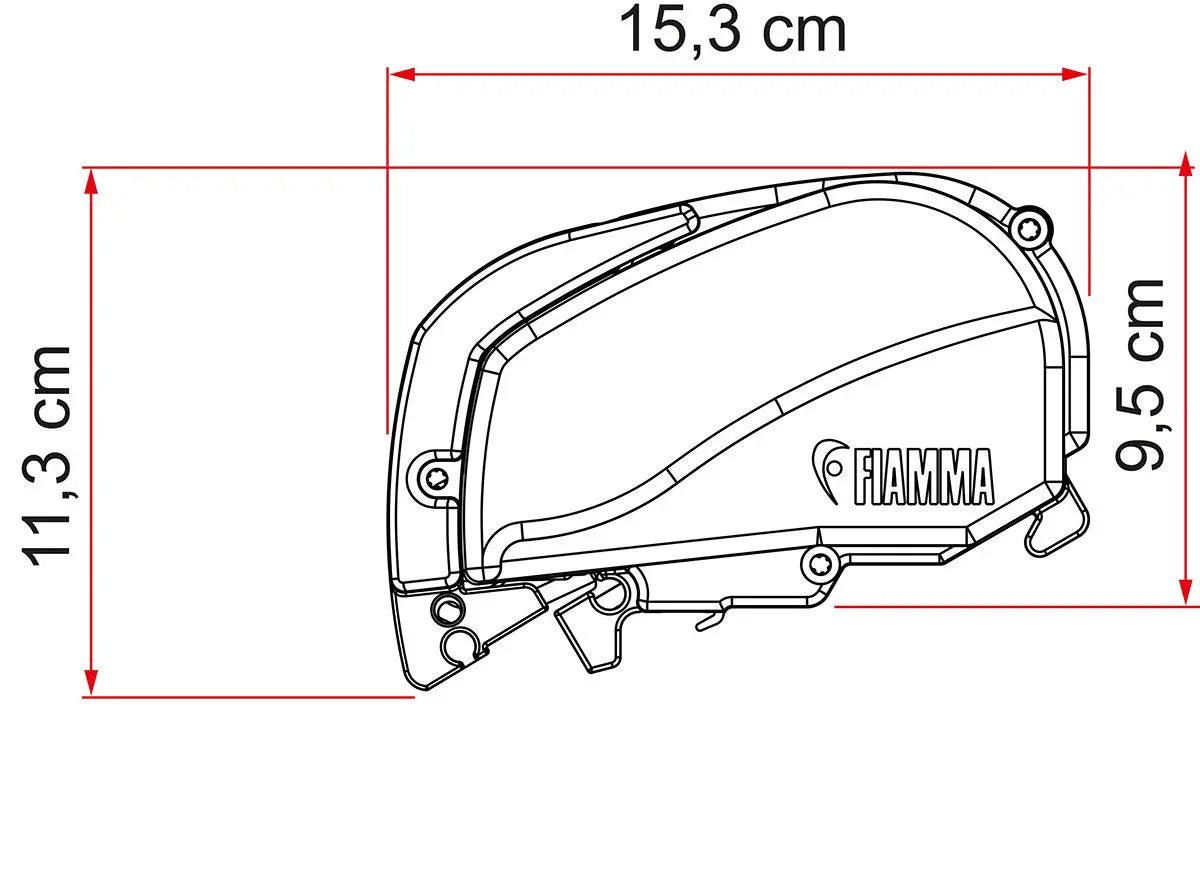 F80 S Awning - 320 Polar White Case Grey Fabric - Everything Caravans