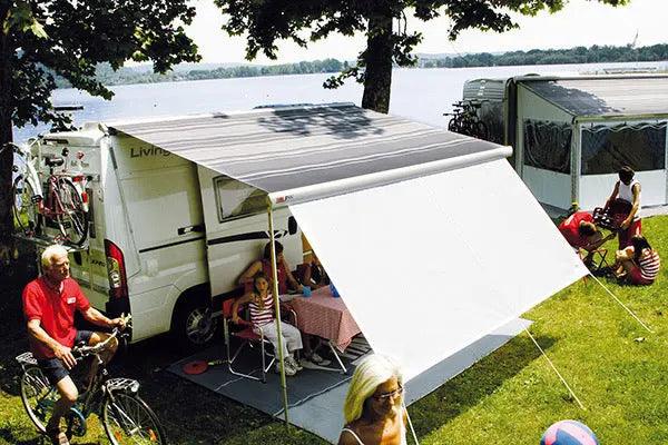 F80 S Awning - 320 Polar White Case Grey Fabric - Everything Caravans