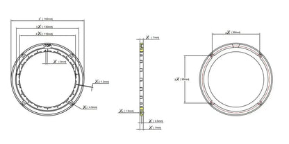 Furrion Led Ring for 5" Outdoor Marine Speaker (Am). Fms5Lrn-Am - Everything Caravans