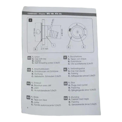 Fiamma Water Filler White - 800-01066 - Everything Caravans