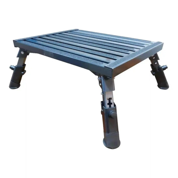 Folding Heavy Duty Adjustable Caravan Step with 300Kg Weight Rating - Everything Caravans