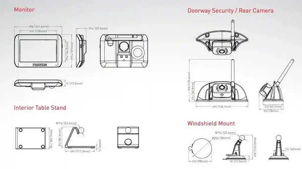 Furrion Vision S Rear-Vision Camera and 5" Display Digital Wireless - Everything Caravans