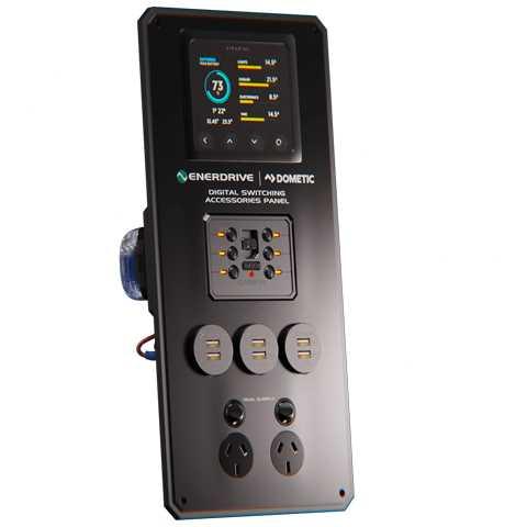 Garmin Digital Switching Panel W175mm x H365mm with Gpo - Everything Caravans