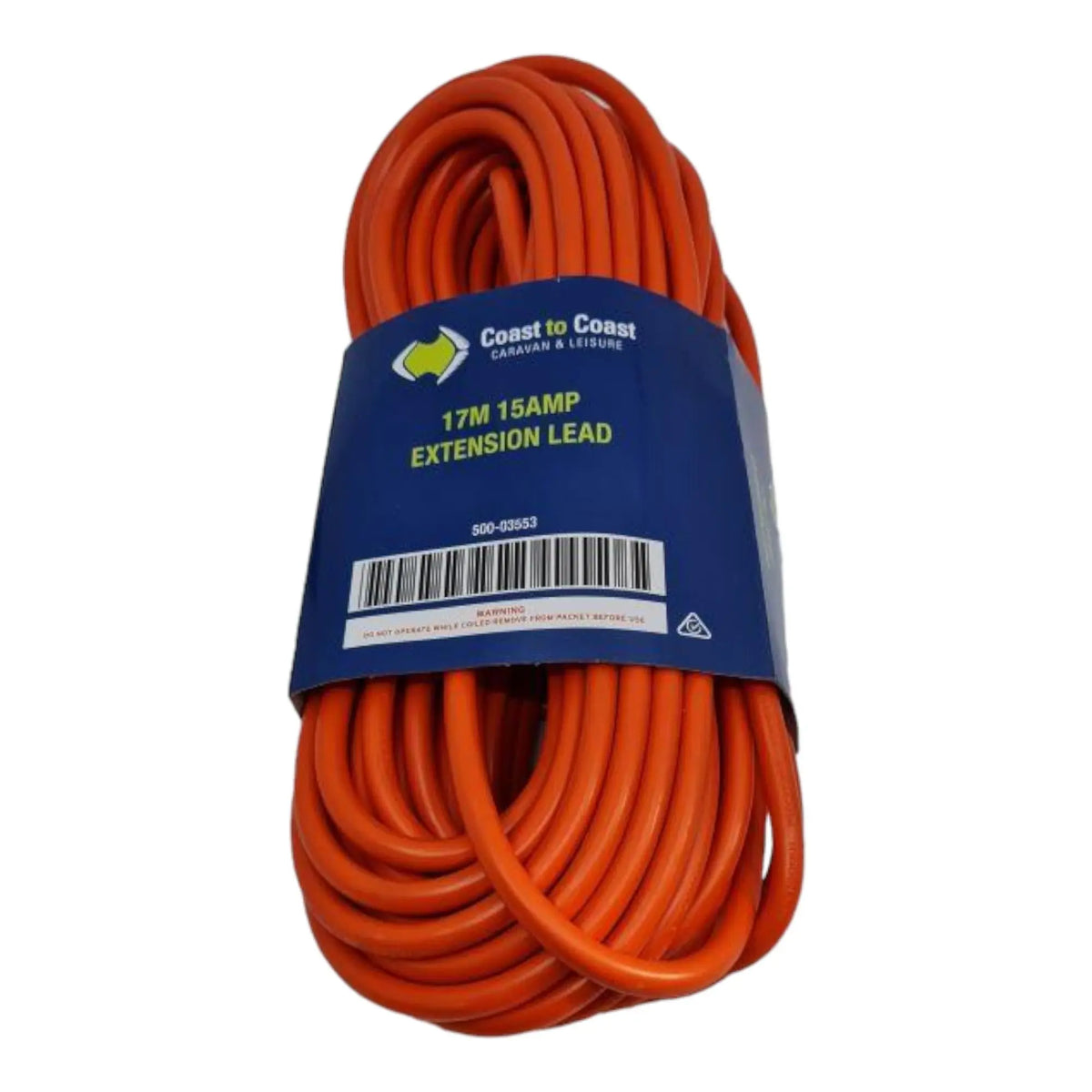 Heavy Duty Extension Lead - Led 17M 15amp 240v Suits RV Use Coast to Coast