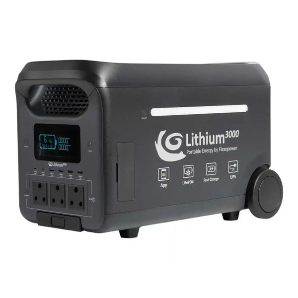 Flexopower Portable Power Station 200amp 3000w+ - Due end March - Everything Caravans