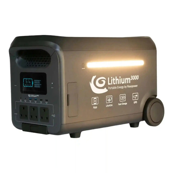 Flexopower Portable Power Station 200amp 3000w+ - Due end March - Everything Caravans