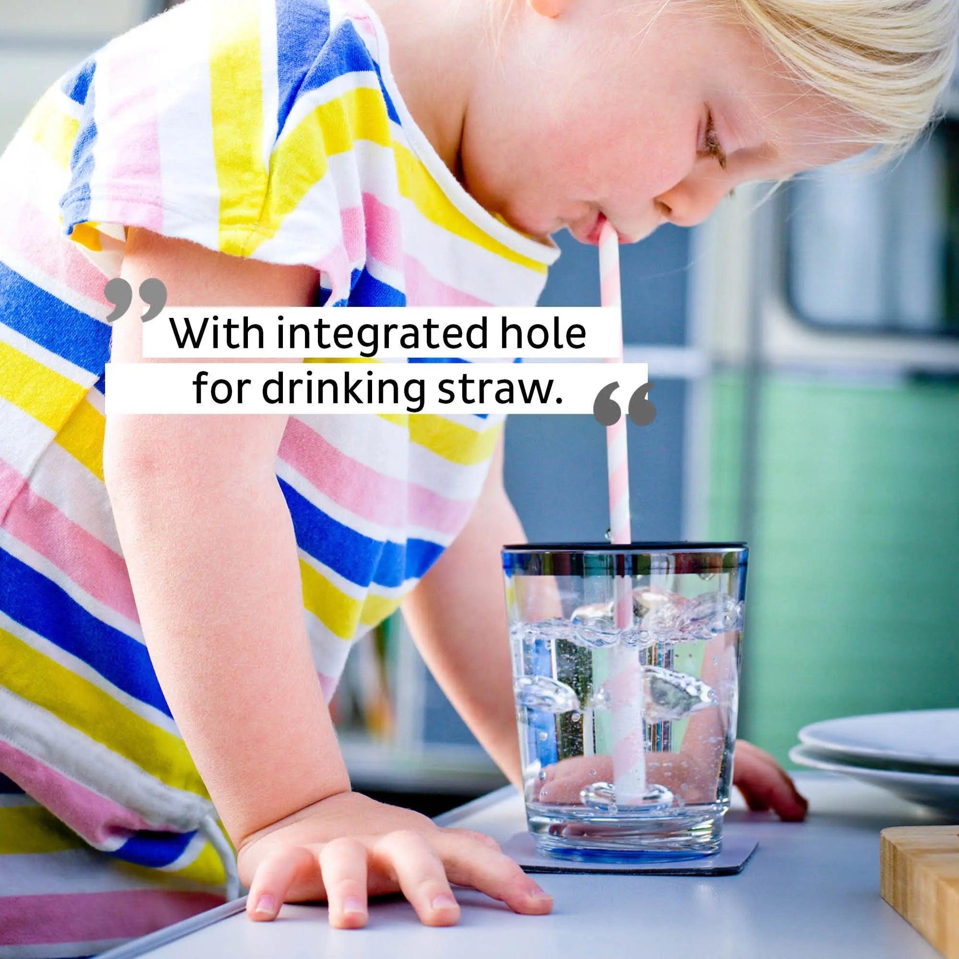 Lid with straw hole for Magnetic Drinking Cup By Silwy - Everything Caravans