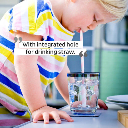 Lid with straw hole for Magnetic Drinking Cup By Silwy - Everything Caravans