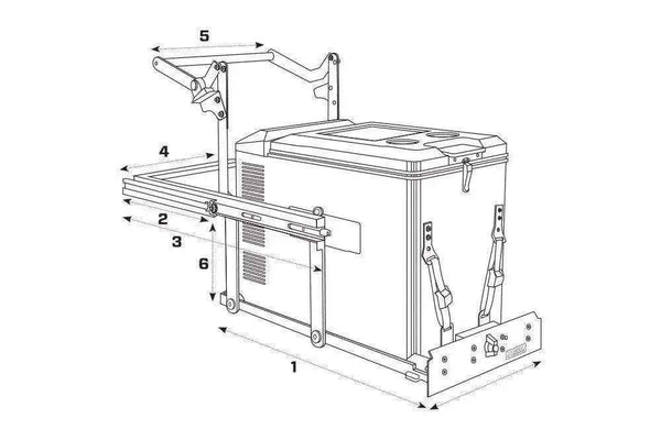 MSA 4X4 DS60 Drop Slide with Table 30006 - Everything Caravans