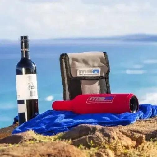 MSA 4X4 Wine Bottle Tubes with Canvas Storage Bag - Everything Caravans