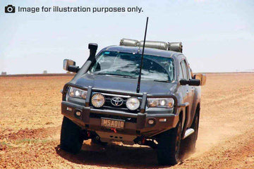 MSA Towing Mirror compatible with Toyota Land Cruiser 70-79 Series Black - Everything Caravans