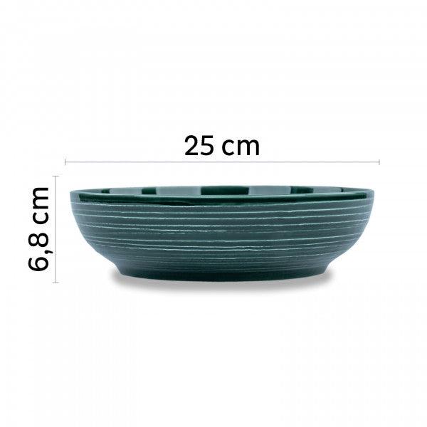 Magnetic Food Bowl 25cm FOREST GREEN By Silwy - Everything Caravans