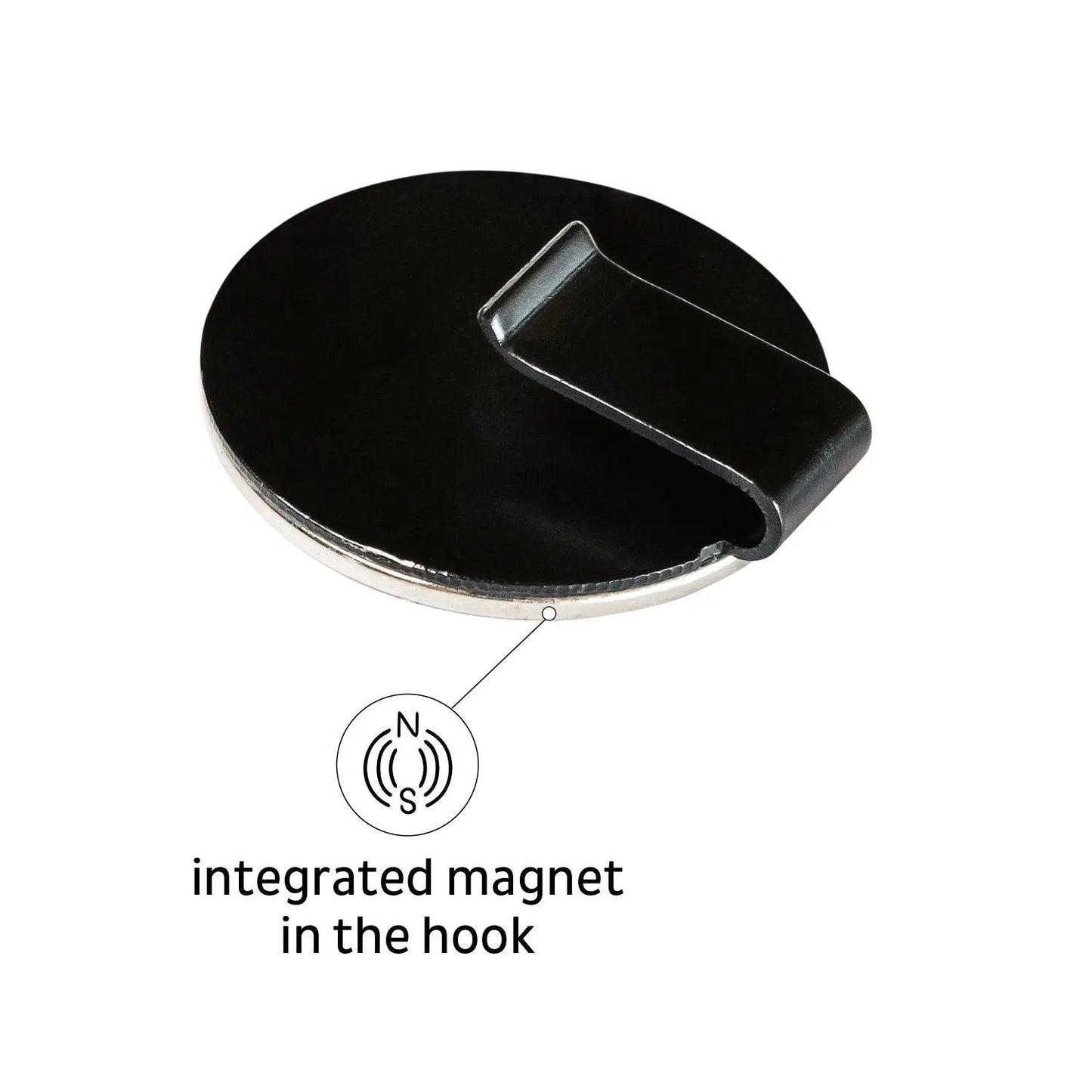 Magnetic Hook CLEVER BLACK incl. Pad BLACK By Silwy - Everything Caravans