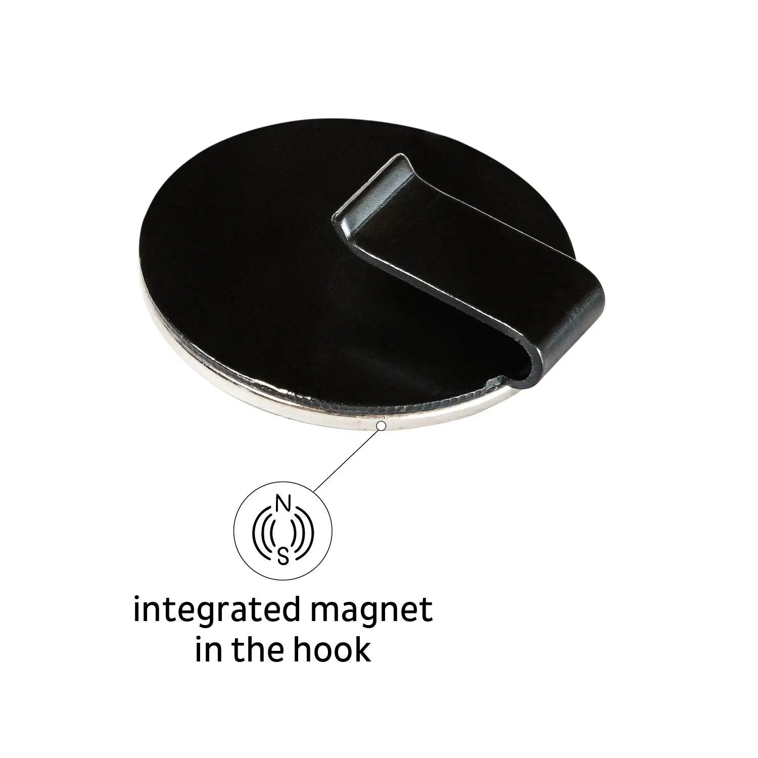 Magnetic Hook CLEVER BLACK incl. Pad BLACK By Silwy - Everything Caravans