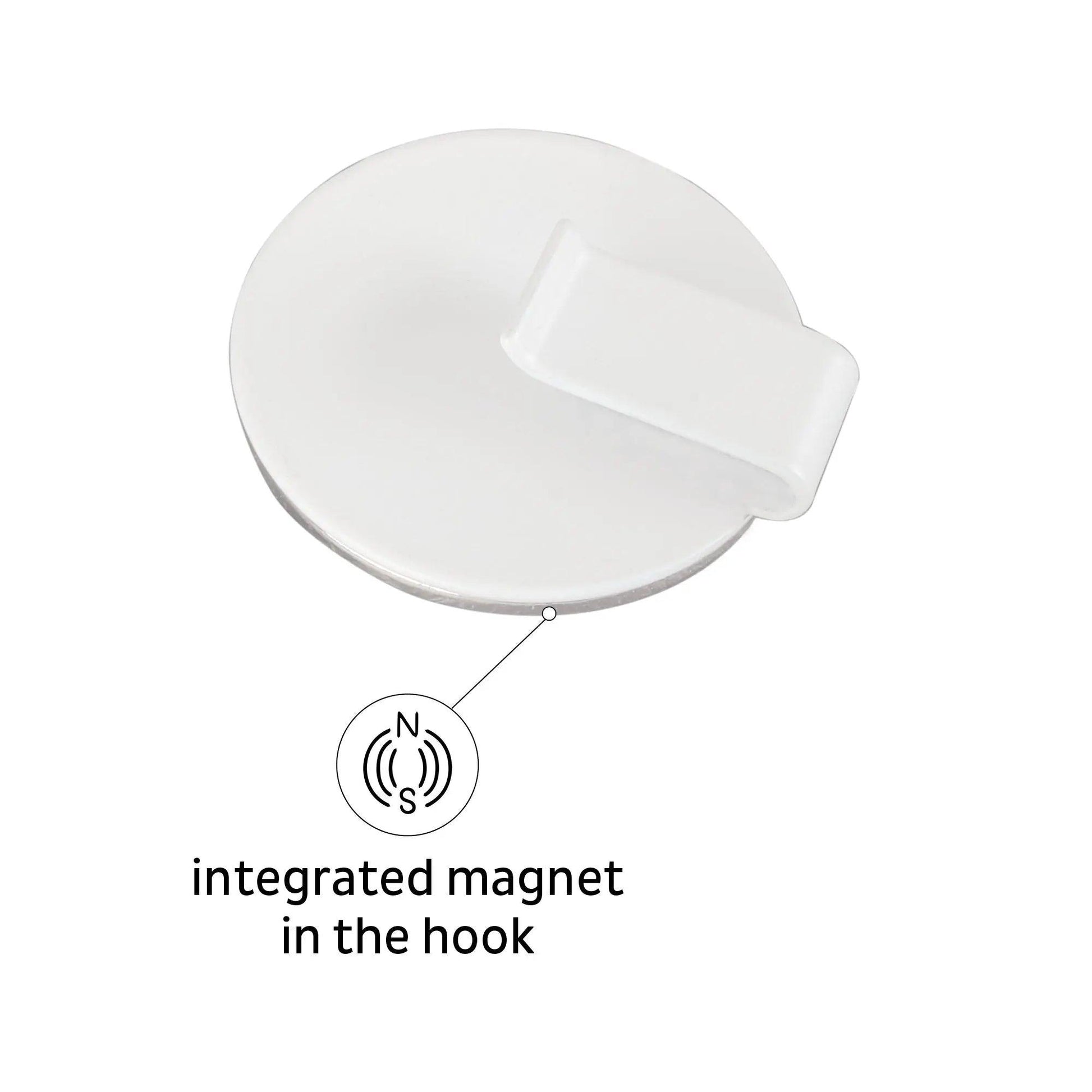 Magnetic Hook CLEVER WHITE incl. Pad BLACK By Silwy - Everything Caravans