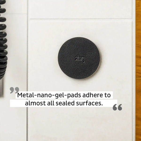 Magnetic Hook CLEVER WHITE incl. Pad BLACK By Silwy - Everything Caravans