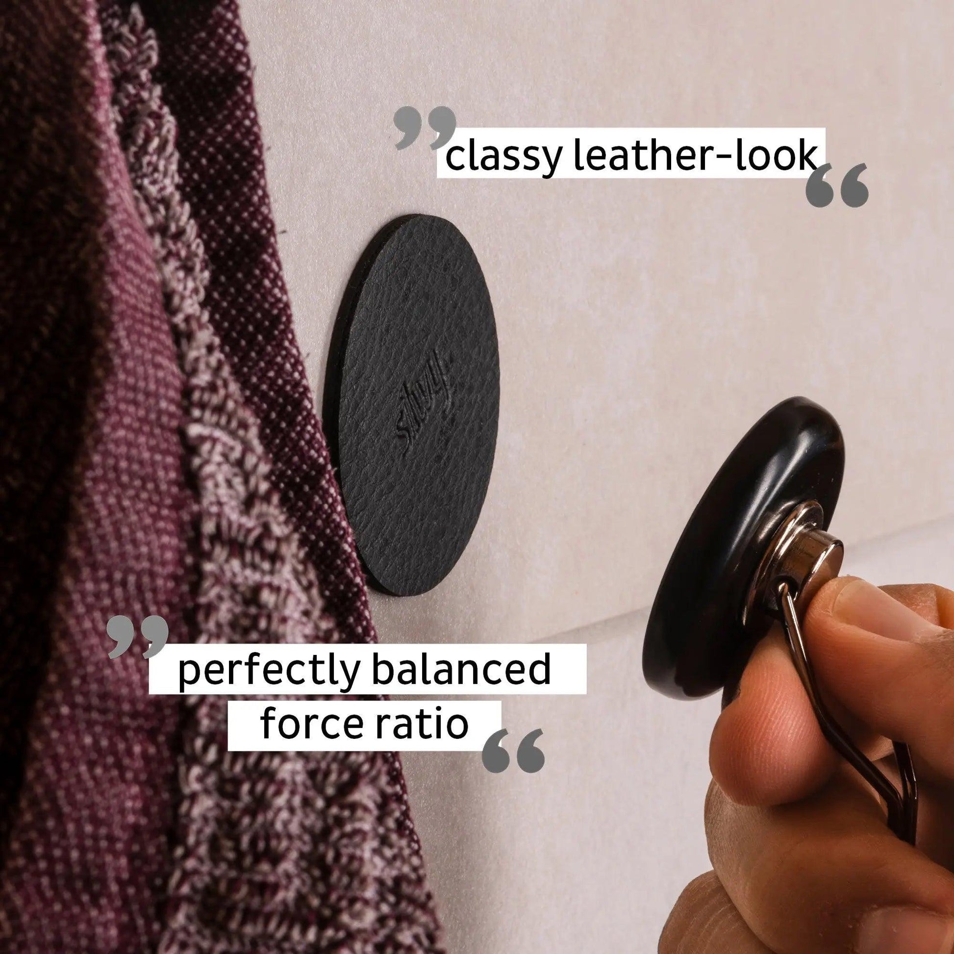 Magnetic Hook THE ONE incl. Pad BLACK By Silwy - Everything Caravans