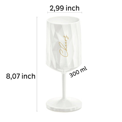 Magnetic Plastic Glass WINE "CHEERS" 0.3l by Silwy - Everything Caravans