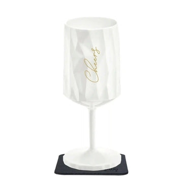 Magnetic Plastic Glass WINE "CHEERS" 0.3l by Silwy - Everything Caravans