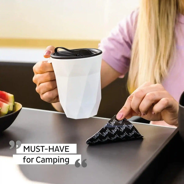 Magnetic TO GO Handle Cup BLACK by Silwy - Everything Caravans