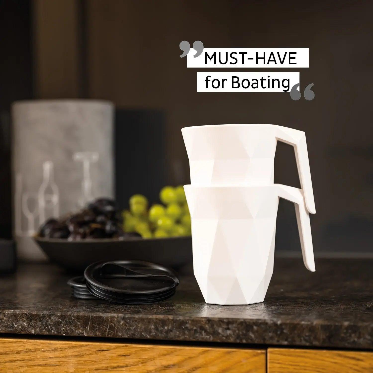 Magnetic TO GO Handle Cup BLACK by Silwy - Everything Caravans