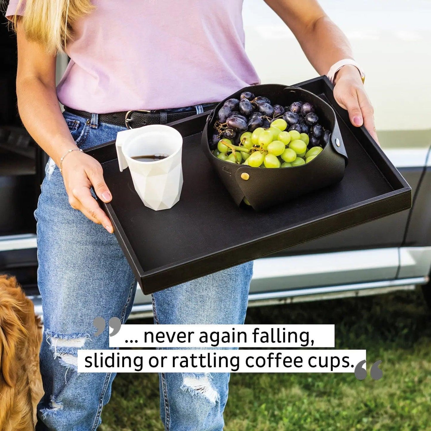 Magnetic TO GO Handle Cup WHITE by Silwy - Everything Caravans
