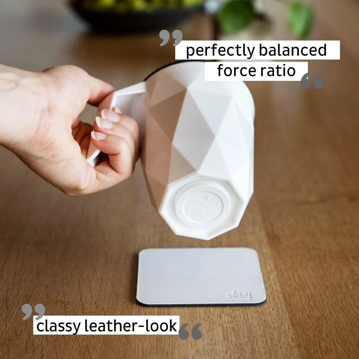 Magnetic TO GO Handle Cup WHITE by Silwy - Everything Caravans