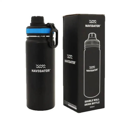 NAV-065 Navigator Gear Double Wall Drink Bottle - Stainless Steel Black