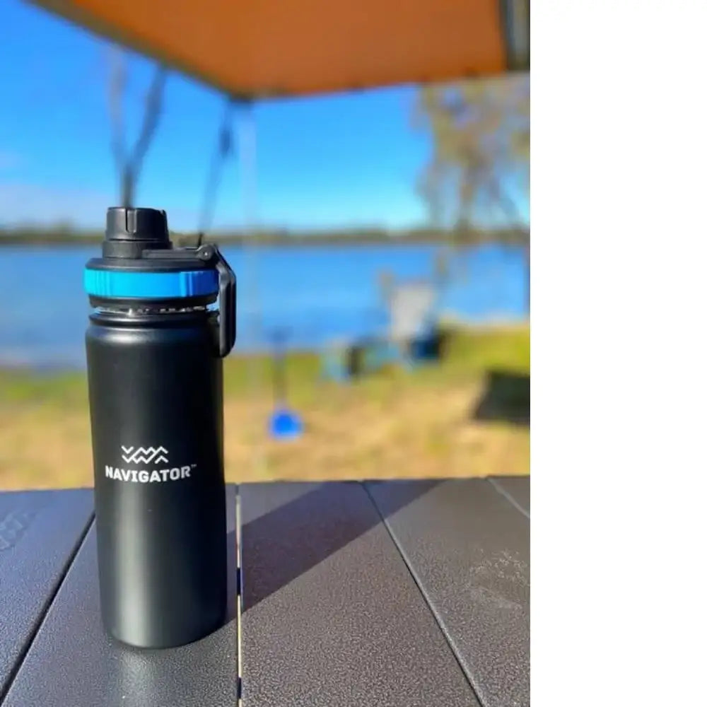 NAV-065 Navigator Gear Double Wall Drink Bottle - Stainless Steel Black 1