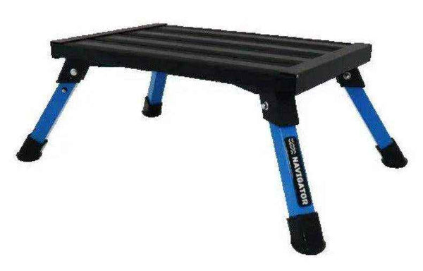 Navigator Gear RV Folding Step and Bag Blue Grey - Everything Caravans