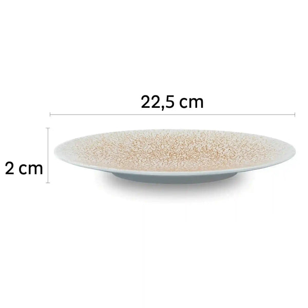 Porcelain Magnetic Breakfast Plates APRICOT by Silwy - Everything Caravans