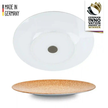 Porcelain Magnetic Dinner Plates APRICOT by Silwy - Everything Caravans
