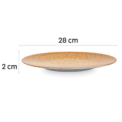 Porcelain Magnetic Dinner Plates APRICOT by Silwy - Everything Caravans