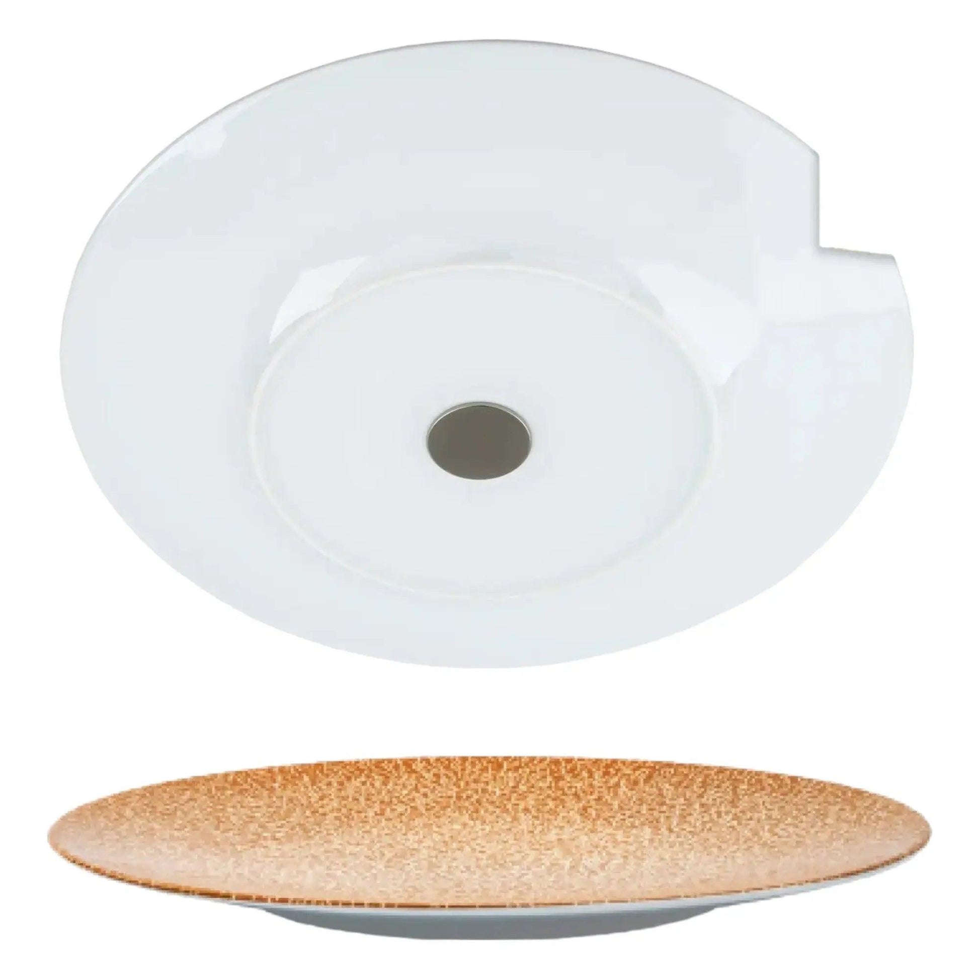 Porcelain Magnetic Dinner Plates APRICOT by Silwy - Everything Caravans