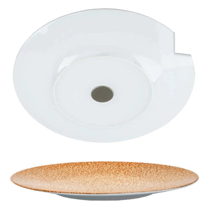 Porcelain Magnetic Dinner Plates APRICOT by Silwy - Everything Caravans
