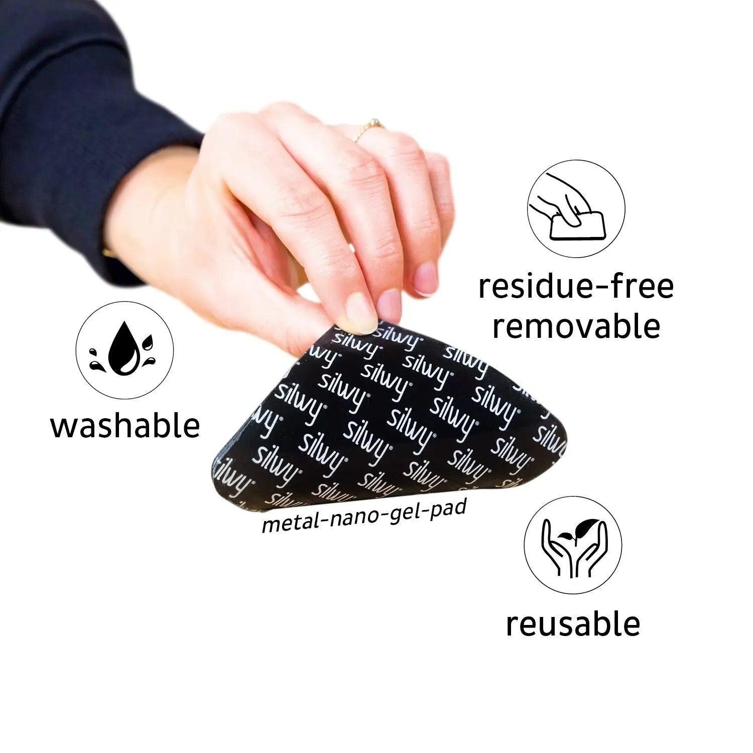 Porcelain Magnetic Handle Cups - Pads in BLACK - by Silwy - Everything Caravans