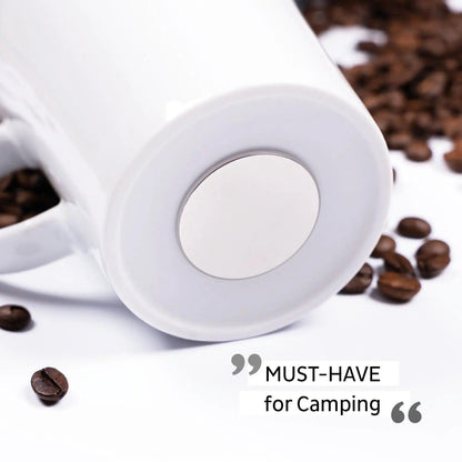Porcelain Magnetic Handle Cups - Pads in BLACK - by Silwy - Everything Caravans