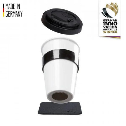 Porcelain To-Go Cup with Black Pad By Silwy - Everything Caravans