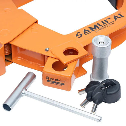 Purpleline Samurai Wheel Clamp Suits All Wheel Sizes - Everything Caravans